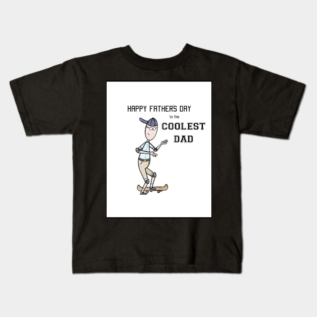 Father’s Day Card Kids T-Shirt by trippyart